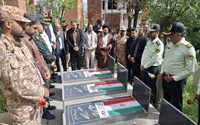 غبارروبی مزار شهدای سردشت به مناسبت سالروز آزادسازی خرمشهر